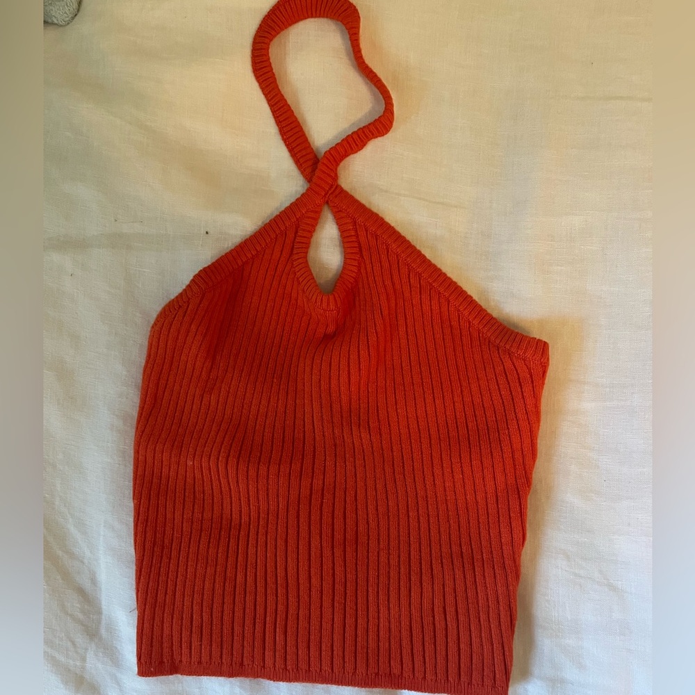 Orange urban outfitters top